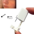 thumbnail image 4 of 2Pcs Nose Piercing Kit, Portable Nose Piercing Gun Tools with 9Pcs Nose Rings Studs Piercing Set for Women Girls (Black), 4 of 5