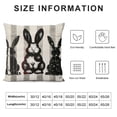 thumbnail image 5 of Qinduosi Easter Pillow Covers inch Bunny Decorative Throw Pillows Rabbit Cushion Case Spring Decorations for Farmhouse Home Couch Sofa, 5 of 5