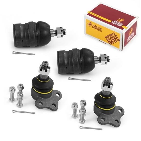 Metrix Premium Chassis Parts-4 PC Front Upper & Front Lower Ball Joint Kit Fits 97-99 Dodge Dakota 4WD,98-99 Dodge Durango 4WD,Replacement K7267,K7242