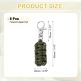 thumbnail image 2 of Uxcell Reflective Paracord Zipper Pull with Metal Clasp for Clothing and Luggage Accessories Olive Green, 2 of 7