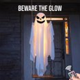 thumbnail image 5 of 4ft Halloween Swing Ghost Decoration, Hanging Light-up Ghost Decor with RC, 8 Modes, Ideal for Halloween Party (E 4.9ft), 5 of 10