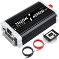 thumbnail image 1 of Inversor de corriente CELYYPU de 2000 W, onda sinusoidal pura, 12 V DC a 110 V AC, 1 of 7