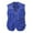 Blue, variant on Mens Fishing Vest Lightweight Breathable Mesh Outdoor Work Jacket Outwear Plus Size Zip Up Travel Work Cargo Vest Jackets with Multi Pockets Sizes L-5XL