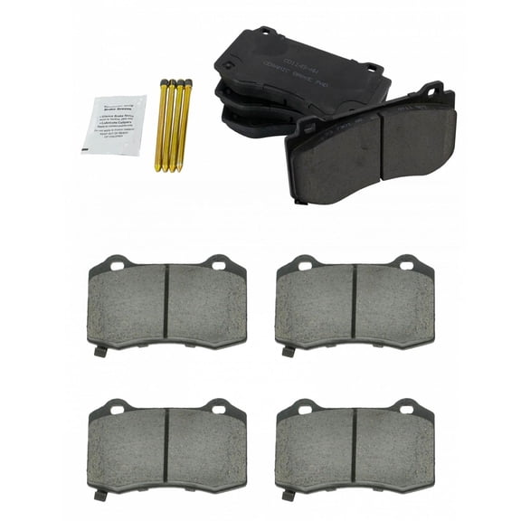 TRQ Ceramic Brake Pad Front & Rear Set Kit for Chrysler Dodge Jeep New BFA12960