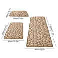 thumbnail image 3 of 2 Pack Mixed Color Diatomaceous Earth Bath Mats,Quick Dry Super Absorbent Shower Rug with Non-Slip Rubber Back,Water Resistant Floor Mat for Bathroom Tub And Sink Area, 3 of 7