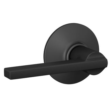 Schlage F10 V LAT 622 Latitude Passage Lock Lever, Matte Black