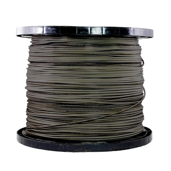 Fil de Cuivre THHN STANDS 12 Gauge (2500, Gris)