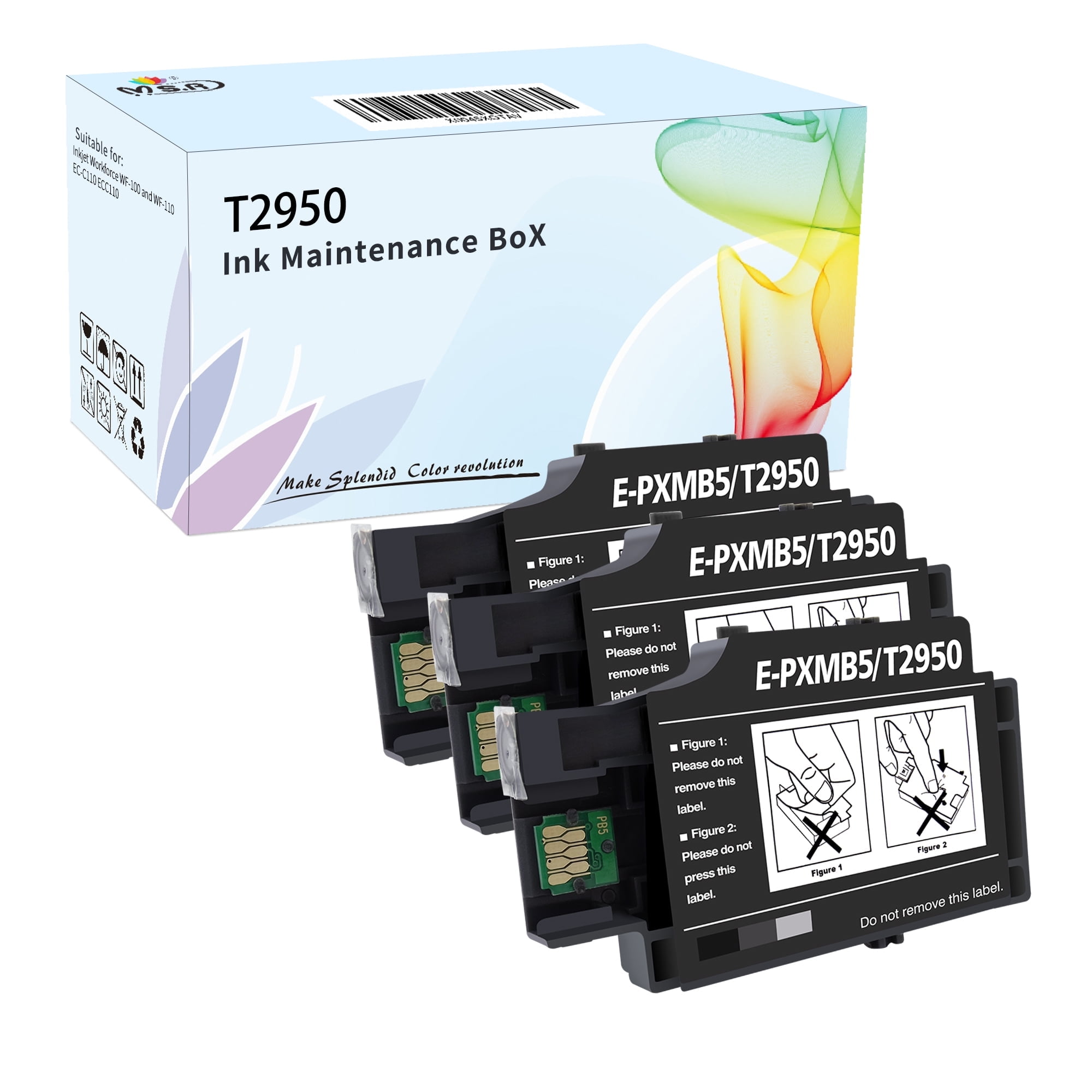 1 Caja De Mantenimiento L3110 Compatible Con EcoTank ET2800 ET2812 ET2820 ET2821 ET2826 ET2880 ET4700 ET4800 ET2710 ET2711 ET2712 ET2714 ET2715 ET2715. 2720 Impresora ET2721 ET2726, Depósito De Tinta