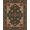Green, Pattern 16, variant on ODIKA 8'x10' Washable Area Rug Non-Slip Chair-Friendly Mat Boho Distressed Vintage Scrollwork Border Decorative Tone Retro for Dining Room, Large Office, Lounge