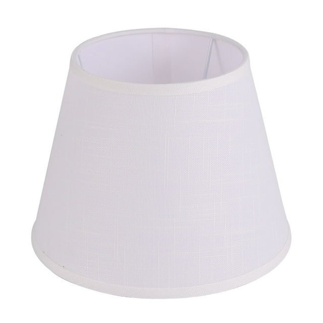 FUTUREORYY Lot de 1 Abat-Jour pour Lampes de Table Blanc Coton Couvercle à Trou Rond pour Éclairage