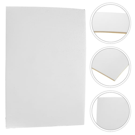 WRISTBIQUE 2-Pack White Lightweight Foam Boards for Crafting, High Density Self-Adhesive Sheets for Projects