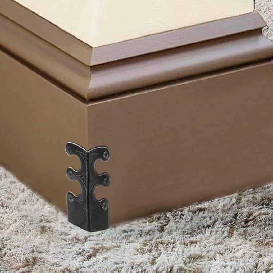 1.88 IN Baseboard Corner Protectors, Corner Protectors for Furniture Metal Corner Guards, for Stair Edges, Dust Corner Protectors for Wall and Skirting Board