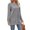 05-Gray, variant on Women's Knitted Mid-Length Coat Round Neck Solid Color Pocket Warm Pullover Sweater 06-Khaki M