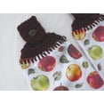 thumbnail image 2 of VARIETY APPLES - GRANNY SMITH, MACINTOSH - 2 HANDMADE CROCHET TOP HANGING KITCHEN TOWELS, 2 of 3