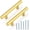 Gold, variant on 5 Pack| White Kitchen Cabinet Pulls 3 Inch Euro Style T Bar Handles Cupboard Stainless Steel Modern Cabinet Hardware