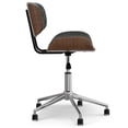 thumbnail image 4 of Simpli Home Dax Swivel Adjustable Executive Computer Bentwood Office Chair in Distressed Slate Grey, 4 of 12