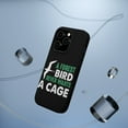 thumbnail image 5 of DistinctInk Tough Case for Apple iPhone 13 PRO (6.1" Screen), Compatible with MagSafe Charging - A Forest Bird Never Wants a Cage, 5 of 6