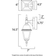 thumbnail image 3 of Maxim Lighting - One Light Outdoor Wall Lantern - Outdoor Wall Mount - Cast-1, 3 of 3