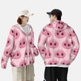 thumbnail image 4 of Balery Pig Nose Sudadera ligera de manga larga con capucha y protección solar UPF 50+ para hombre y mujer, ideal para pesca y running-XX-Large, 4 of 7