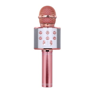 Micro Karaoké sans Fil Bluetooth, Microphone Karaoke avec LED de