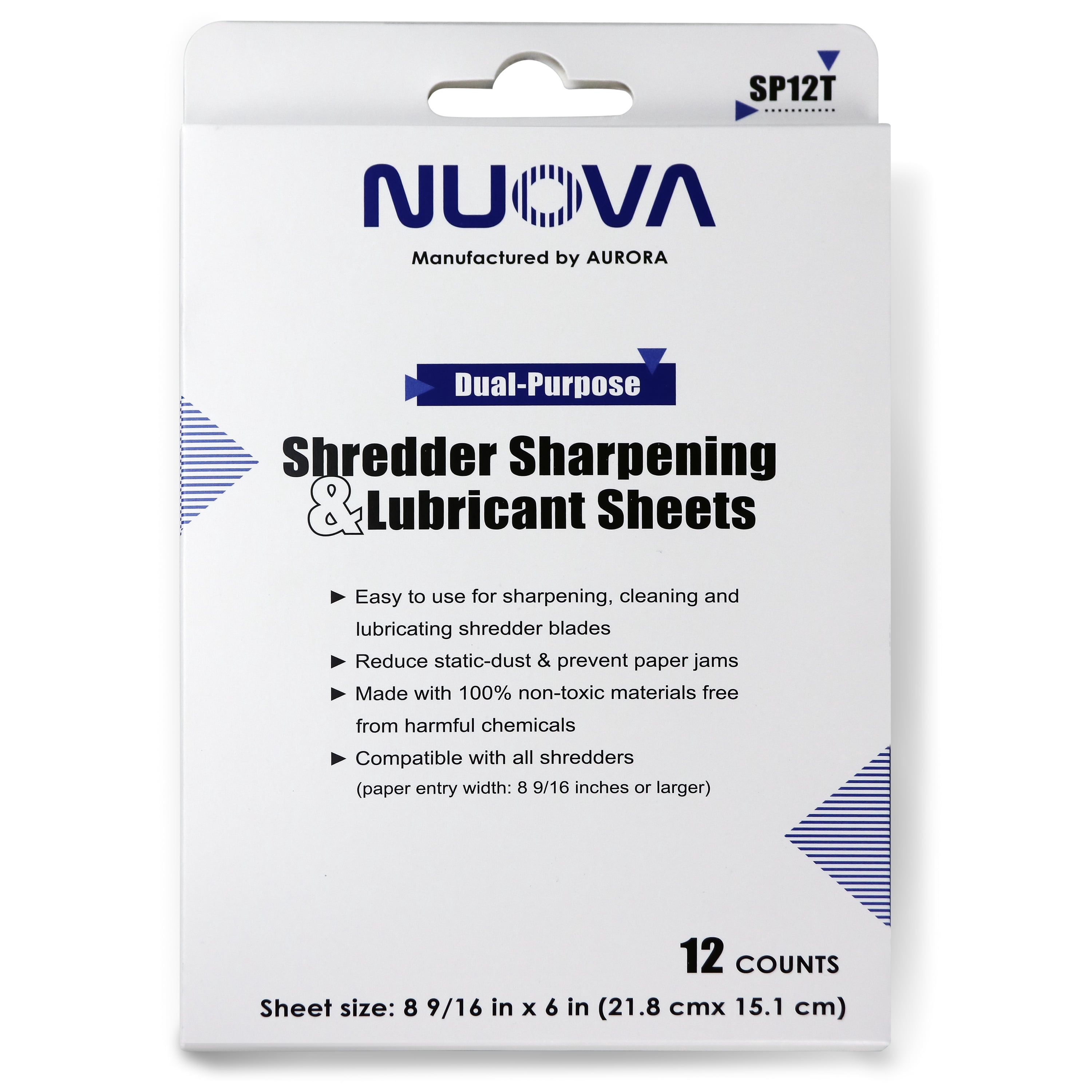 Pen+Gear Self-Lubricating Shredder Sheets 12 count, compatible with 8 9/16  inch or larger shredders - Walmart.com