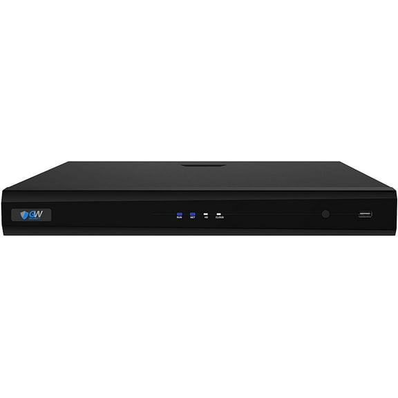 GW Security 8 Channel 12-Megapixel NVR 4K (3840x2160) H.265 Network Video Recorder 12MP/8MP/6MP/5MP IP Camera @ 30fps Realtime, HDD Not Included (Supports 2 SATA HDD, up to 20TB Hard Drive)