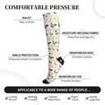 thumbnail image 3 of Lsque Funny Chicken Pattern Sport Compression Socks for Men & Women 15-20 mmHg Knee High Nurse Pregnant Running Medical and Travel Athletic, 3 of 6
