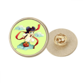 thumbnail image 1 of Animation Loveliness Kid Rond Métal Broche d'Or Clip, 1 of 3