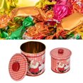 thumbnail image 4 of Jarra De Navidad, 2 Piezas De Lata De Lata De Lata De Lata De Lata De Almacenamiento A Prueba De Polvo Para El Hogar Para Galletas Para Festival Para Bocadillos, 4 of 7
