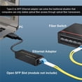 thumbnail image 3 of 2X Adaptador Ethernet Gigabit USB-C A SFP Tarjeta de Red USB 3.0 Tipo C A SFP 100/1000Base-X, 3 of 5