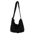 thumbnail image 2 of Bolsos Hombro Lona Gran Capacidad Bolso Suave para Mujeres Y Hombres (negro), 2 of 9