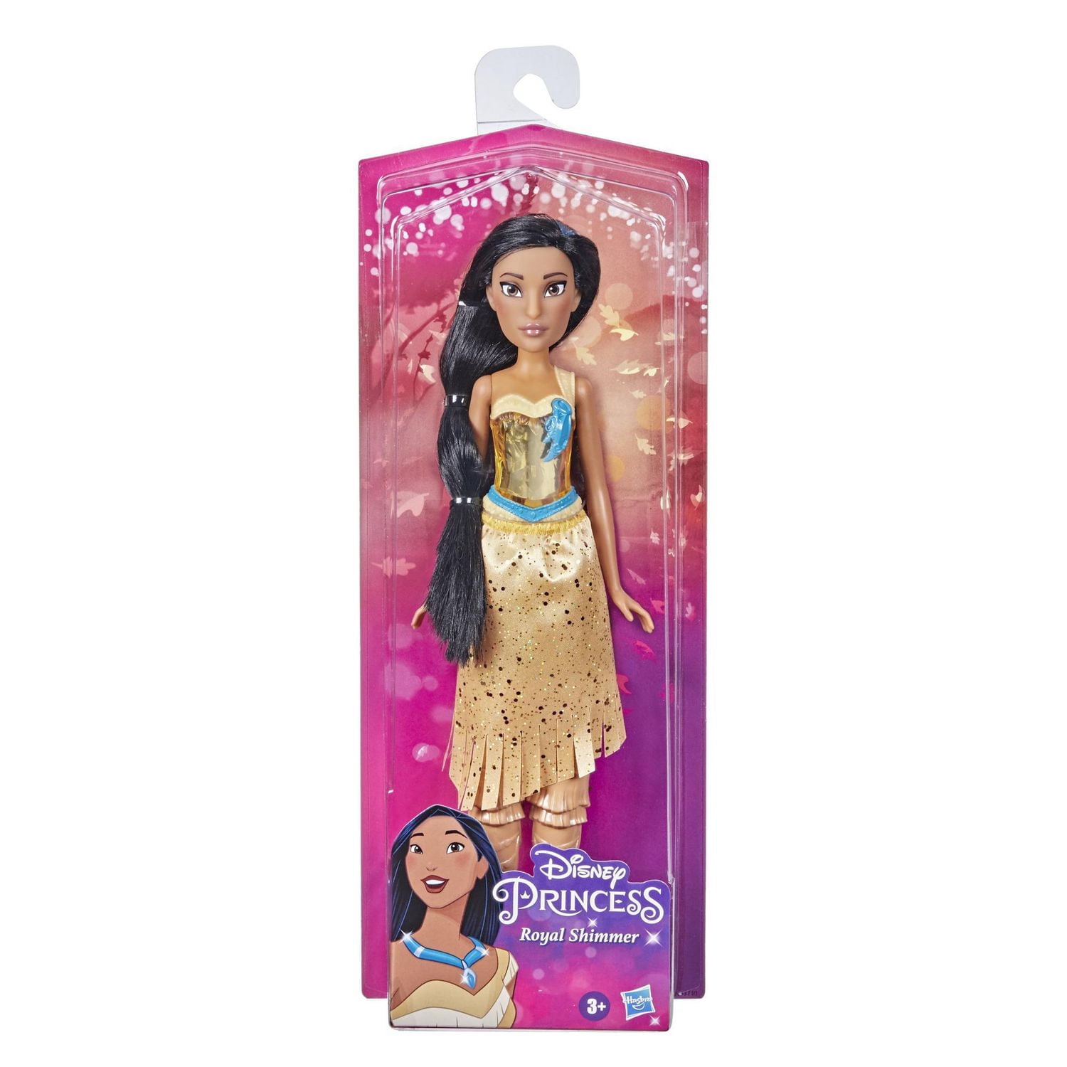 Poupée Disney Princess Royal Shimmer Pocahontas avec jupe et accessoires