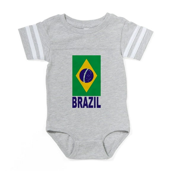 CafePress - Brazil_S - Cute Infant Baby Football Bodysuit