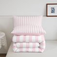 thumbnail image 5 of Erosebridal Linear Geometric Print King Size Comforter Sets,Mid-Century Stripes Comforters King Size,Pink Reversible,3-Piece,1 Comforter and 2 Pillowcases, 5 of 7