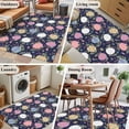 thumbnail image 5 of Area Rugs 2.7'x5', Easter Bunny Carpet for Living Room Bedroom Dining Room, Colorful Eggs Spring Leaves Daisy Navy Blue Throw Kitchen Rugs Non Slip Washable Rectangle Indoor Outdoor Rugs, 5 of 8