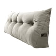 thumbnail image 1 of Cómodo soporte lumbar para cama y tatami, almohada de respaldo triangular grande, 1 of 8