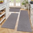 thumbnail image 2 of Vaukki Kitchen Rugs and Mats Non Skid Washable Set of 3,Rubber Backing Absorbent Kitchen Mats for Floor Front of Sink,Gray, 2 of 10