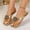 A-Gold, variant on Miluxas Women Kitten Heel Thong Sandals Square Open Toe Flip Flop Sandals Low Heel Fashion Party Dress Heeled Sandals Wine 9.5(43)