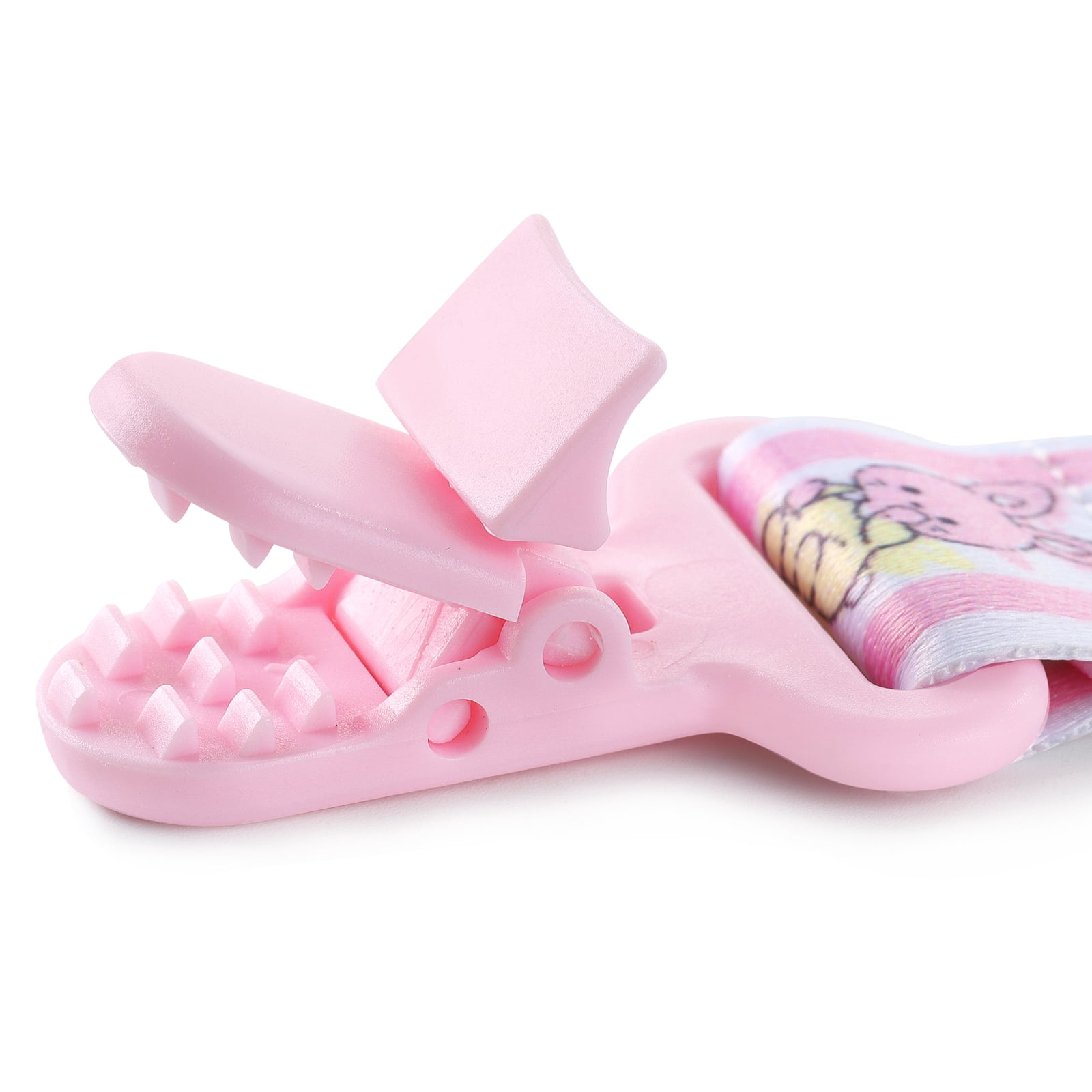 Littleforbig Adult Pacifier Clip Little Cuties 3 Paci Clips Set - Pink, Yellow, Blue
