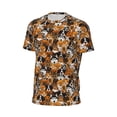 thumbnail image 6 of Wukai Dogs Different Breeds Print Men's Short-Sleeved Mesh T-Shirt,Quick-Dry Short Sleeve Workout T-Shirt-Large, 6 of 8