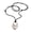 Silver, variant on Contemporary Circles Pendant Necklace With Adjustable Leather Strap Casual Stylish Accessory For Women Outfits