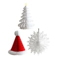 thumbnail image 4 of 3 Adornos Navideños de Papel con Forma de Panal, Centro de Mesa, Decoraciones Colgantes Reutilizables para Fiestas, Interiores y Exteriores estilo 2, 4 of 8