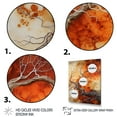 thumbnail image 3 of Designart "Glowing Embers Orange and Brown Maple Tree" Floral & Botanical Wall Art Print, 3 of 5