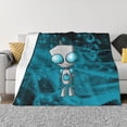 thumbnail image 2 of Alien Invader Zim Flannel Blanket Ultra-Soft Micro Fleece Throw Blanket For Bed Sofa Couch Car Office Unisex Adult Fuzzy Bed Blanket Cozy Kids Throw Blanket 80"x60", 2 of 7