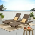 thumbnail image 2 of Wicker Chaise Lounge Chair Recliner Armless Adjustable Lounger Chairs for Poolside, Patio, Deck, or Garden, 2 of 6