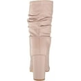 thumbnail image 4 of NINE WEST Womens Pink Padded Denner Pointed Toe Cone Heel Dress Slouch Boot 8 M, 4 of 6