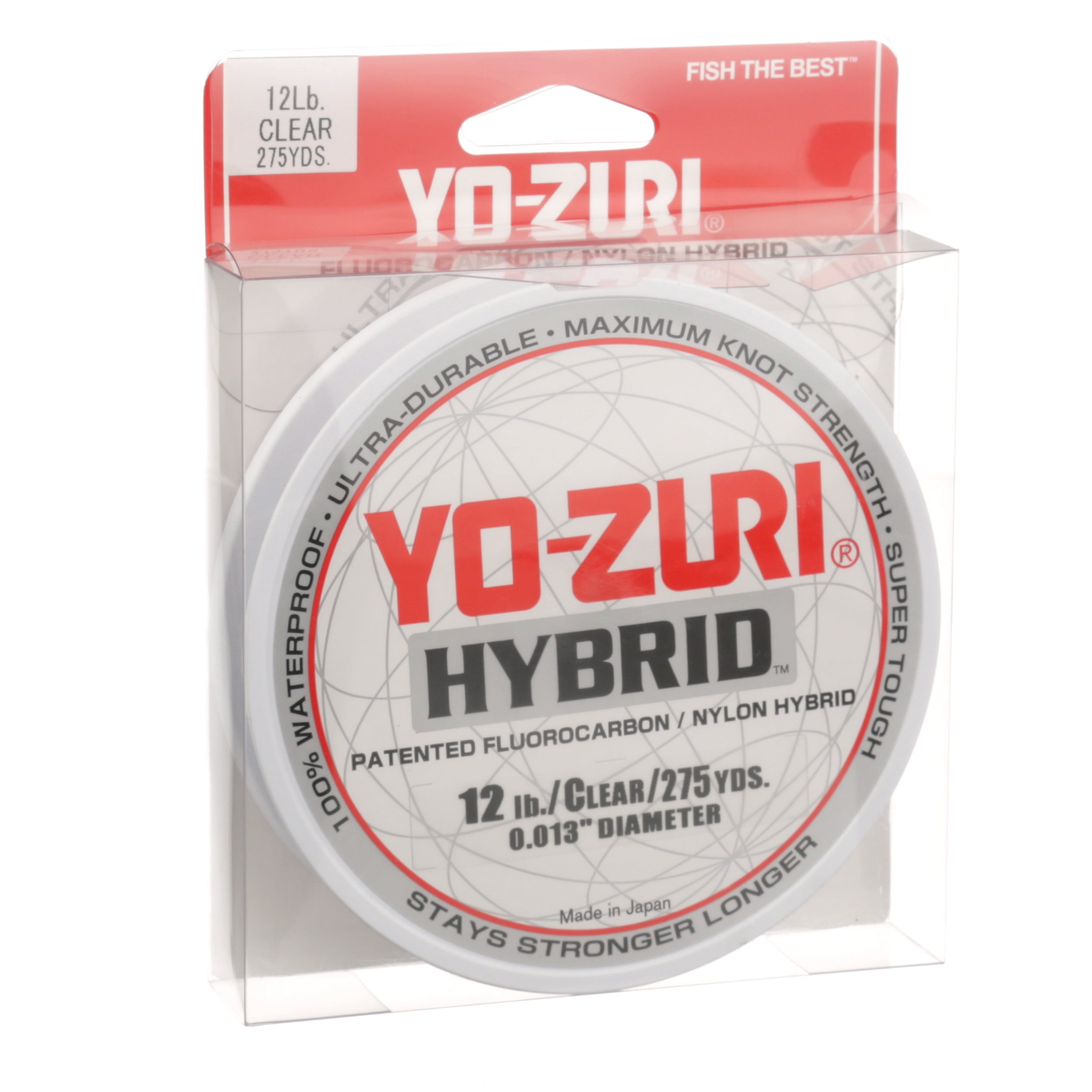 Yo-Zuri Hybrid Clear Line 6lb, 275yd, Flurocarbon/Nylon Hybrid 