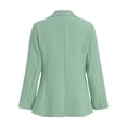 thumbnail image 4 of Women Casual Shacket Lapel Blazer Jacket Work Open Front Blazer Jacket Solid Color Business Suit with Pockets, 4 of 7