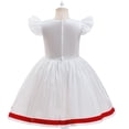 thumbnail image 3 of Halloween Costume Spork Character Cosplay Outfits White Flutter Sleeve Sequin Tutu Dress for Novelty Cartoon Dress Up,Size 140, 3 of 8