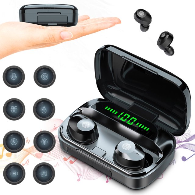 Auriculares inalámbricos Mini Twins Auriculares estéreo Bluetooth 5.0 Auriculares intrauditivos Auriculares con micrófono